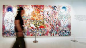 Una obra de Takashi Murakami exposada al Moco Museum