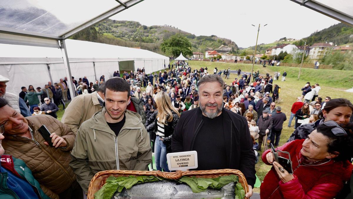 La subasta del salmón del año pasado en Cornellana