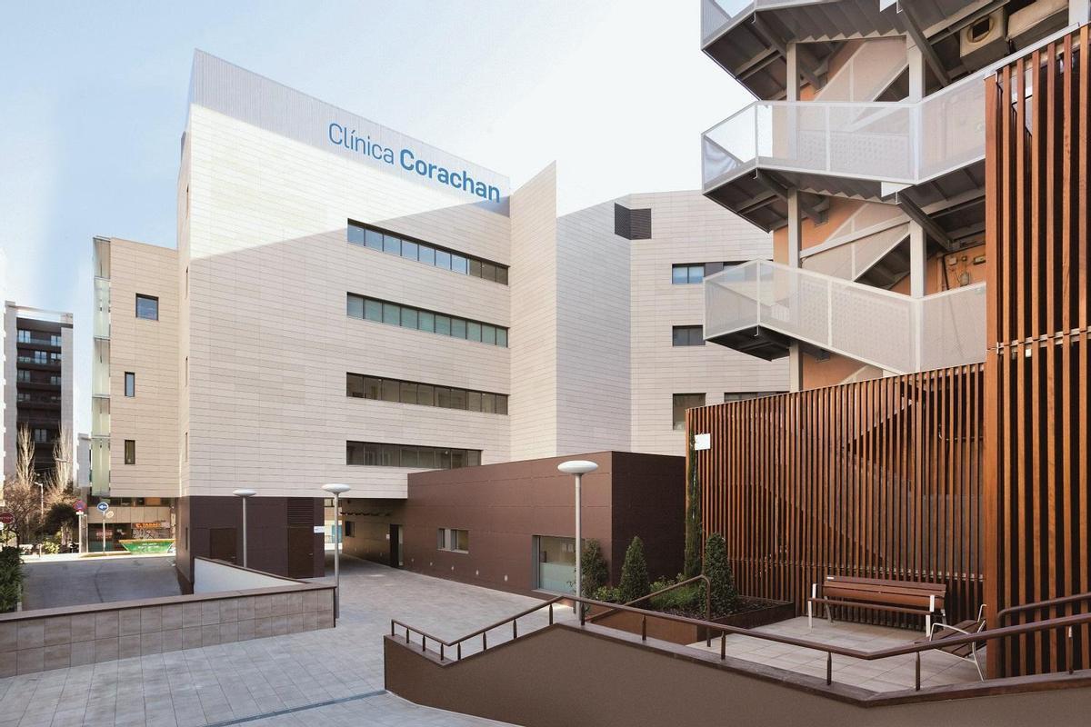 Edificio de la Clínica Corachan en Barcelona. Edificio de la Clínica Corachan en Barcelona.