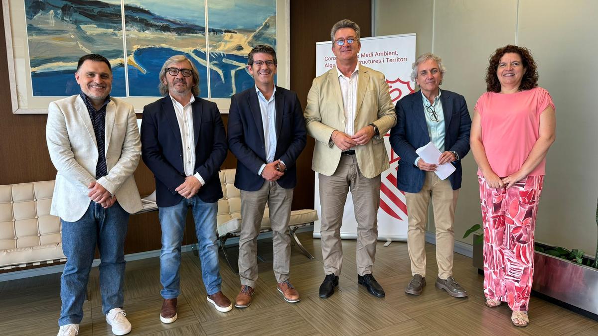 Rodríguez y Martínez Mus en la reunión de infraestructuras.