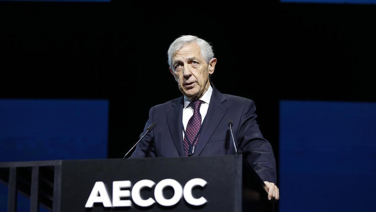 El presidente de AECOC, Javier Campo, en el 38º Congreso de Gran Consumo de esta asociación.