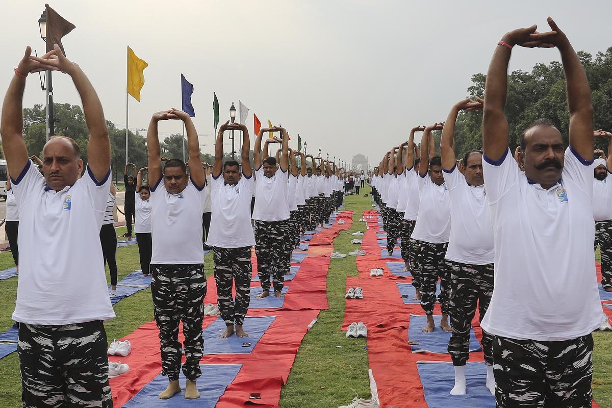 Día Internacional del Yoga en la India