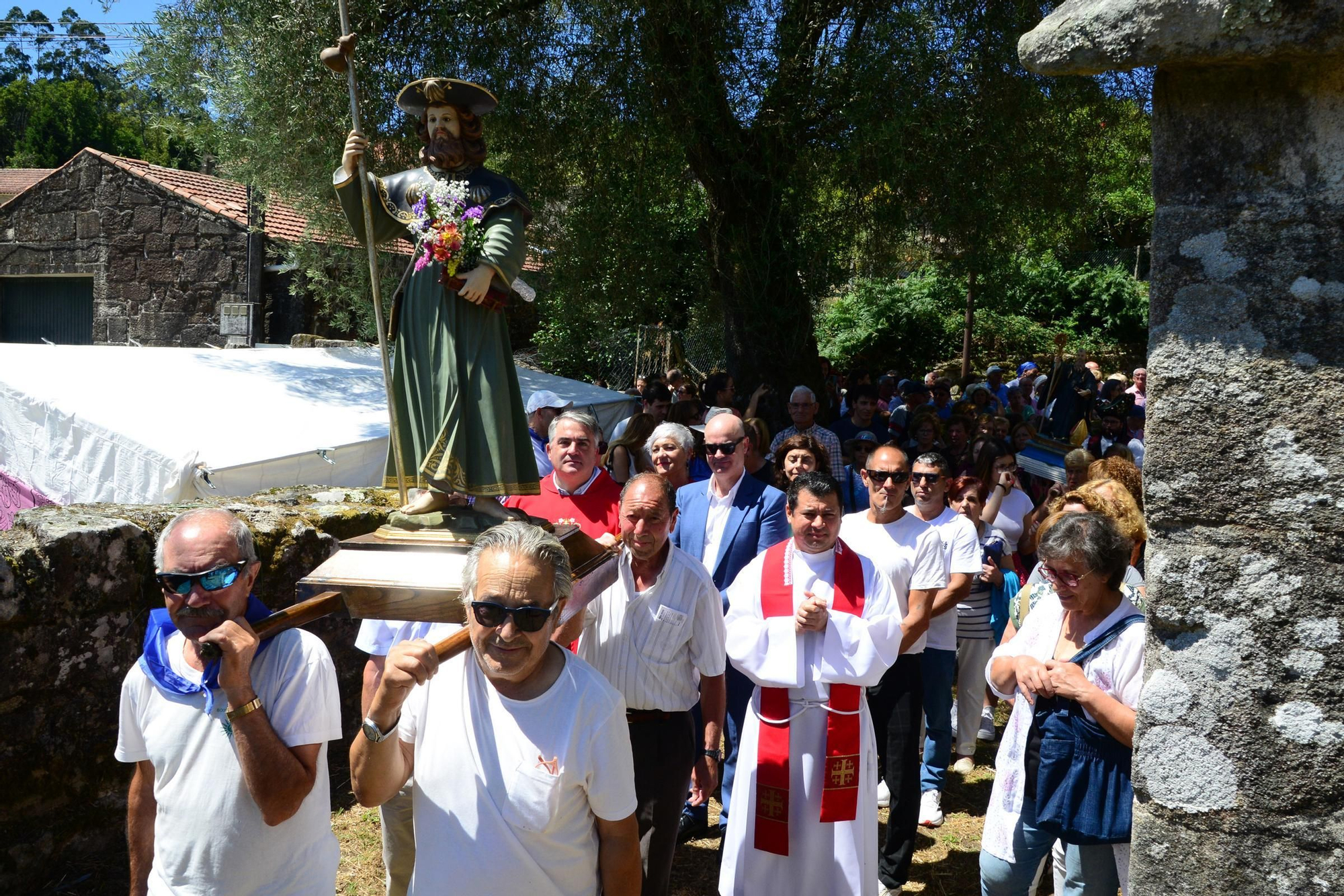 As celebracións do Día de Santiago en Ermelo, "berce do Morrazo"