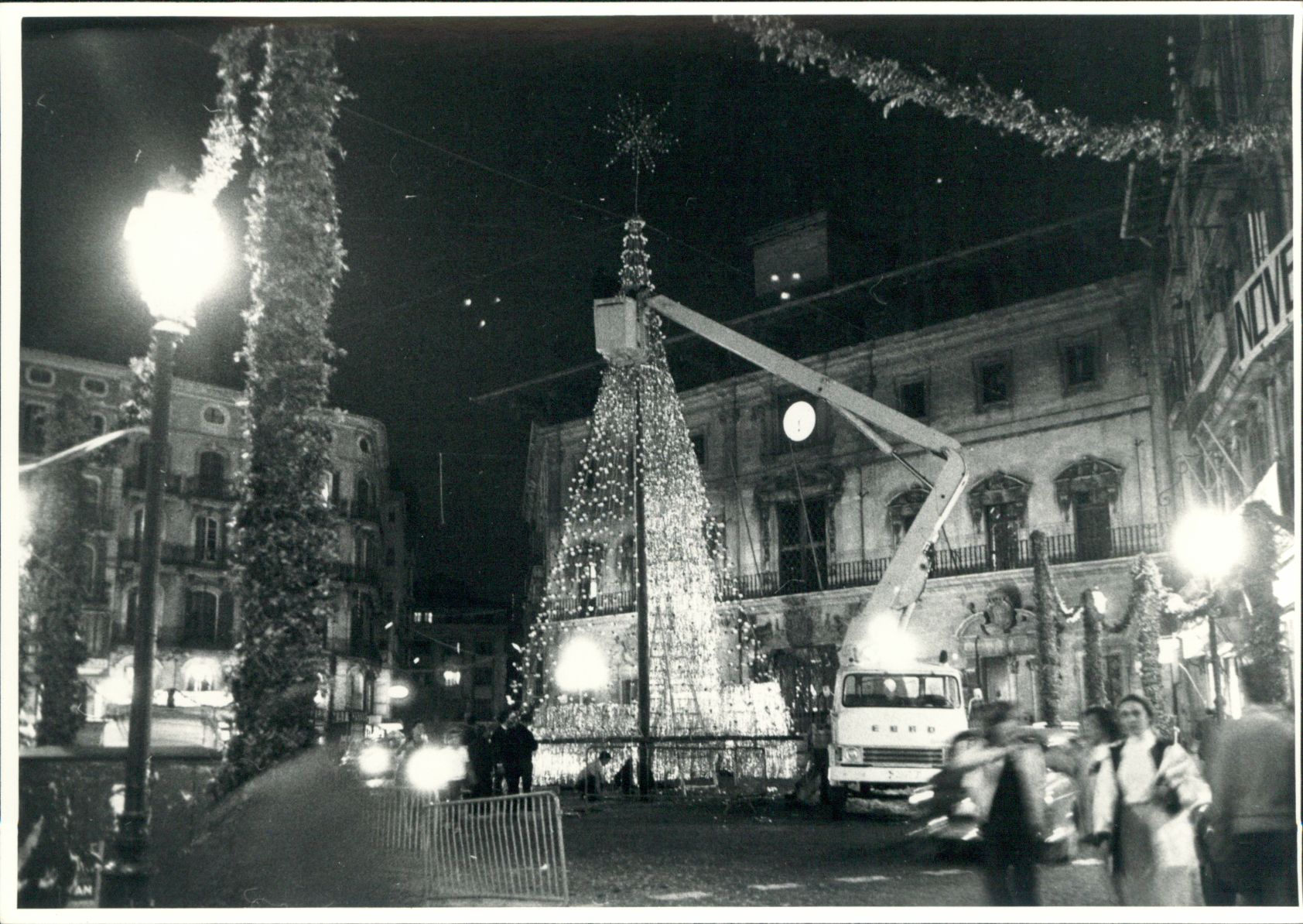 Así eran antes la luces de Navidad de Palma