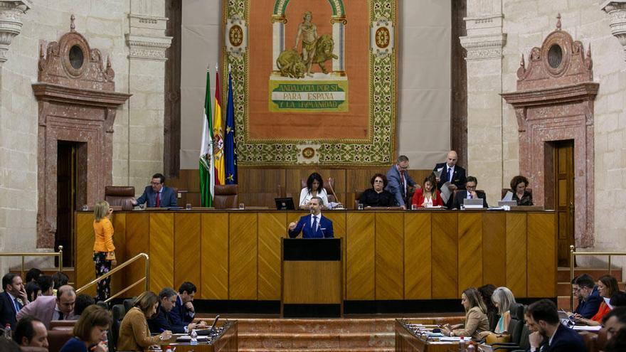 Una imagen del pleno del Parlamento andaluz, celebrado este jueves.