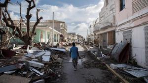 Aspecto de Saint Martin tras el paso del huracán ’Irma’.