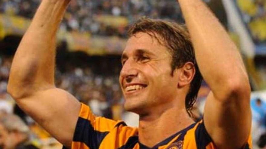 Nahuel Valentini, en un partido con Rosario Central, club del que salió.