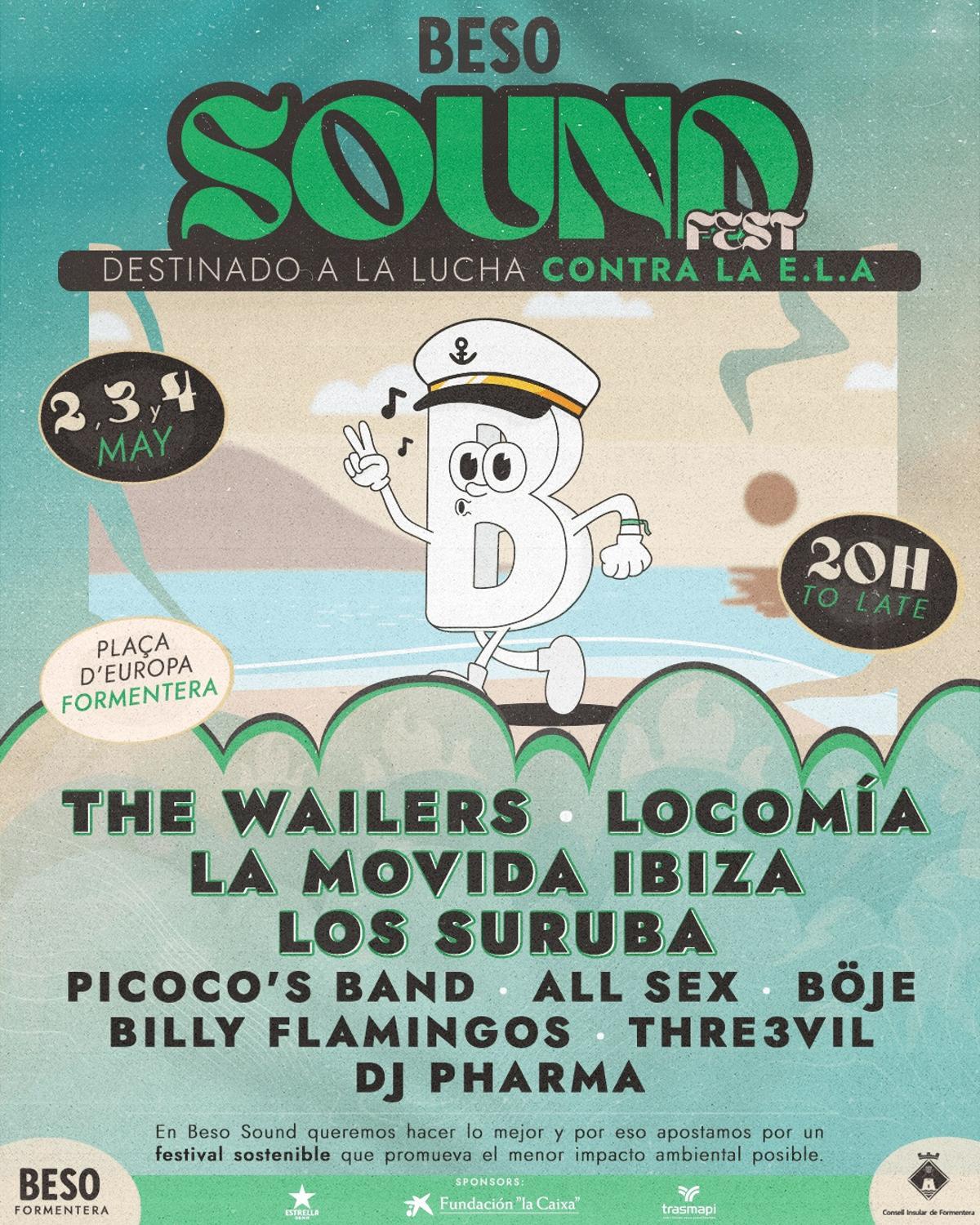 Cartel de Beso Sound Festival.