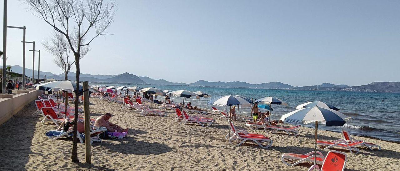 Nicht alles ist erlaubt am Strand von Can Picafort auf Mallorca.