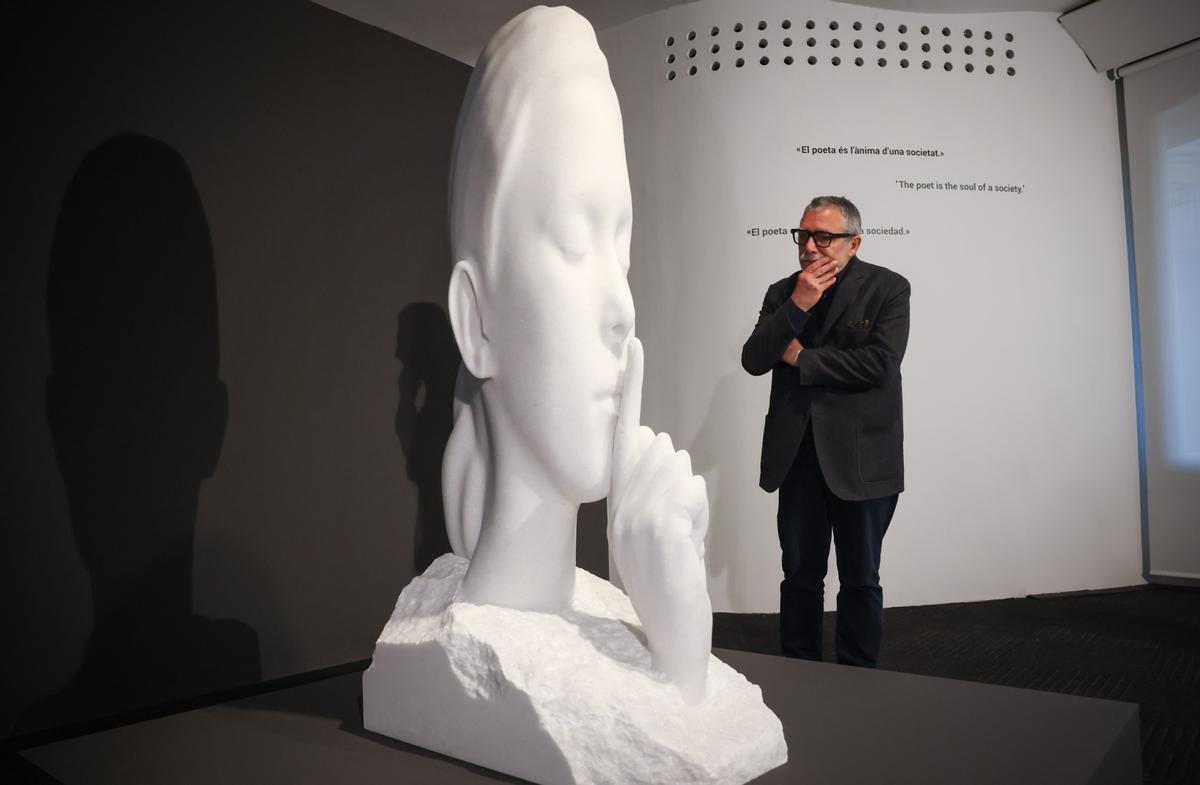 Presentación de la exposición Jaume Plensa. Poesía del silencio, en La Pedrera