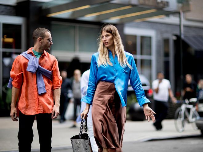Street-style en NYFW: pinceladas de color