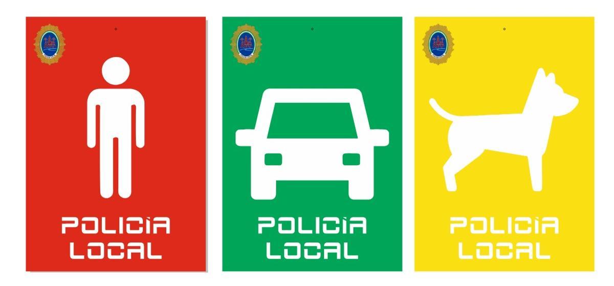 Señales que se colocarán para identificar las necesidades en las viviendas en caso de evacuación.