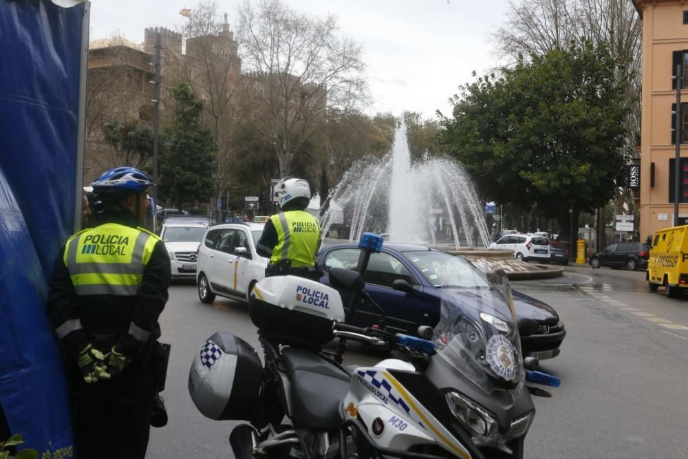 Nula incidencia de la protesta contra los cambios de la EMT