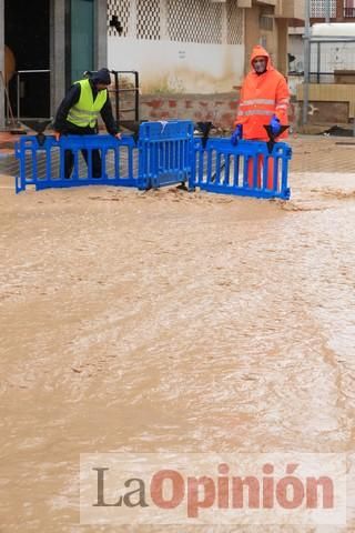 Temporal en Murcia: Los efectos de las lluvias en Los Alcázares y Cartagena