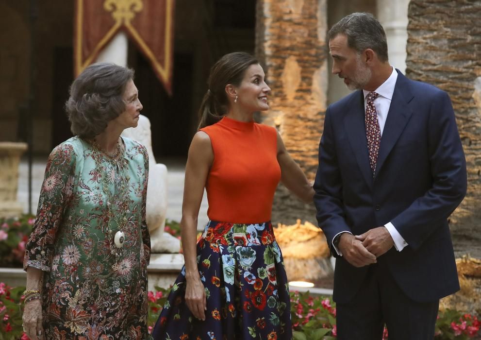 La reina Letizia y la reina Sofía en Mallorca