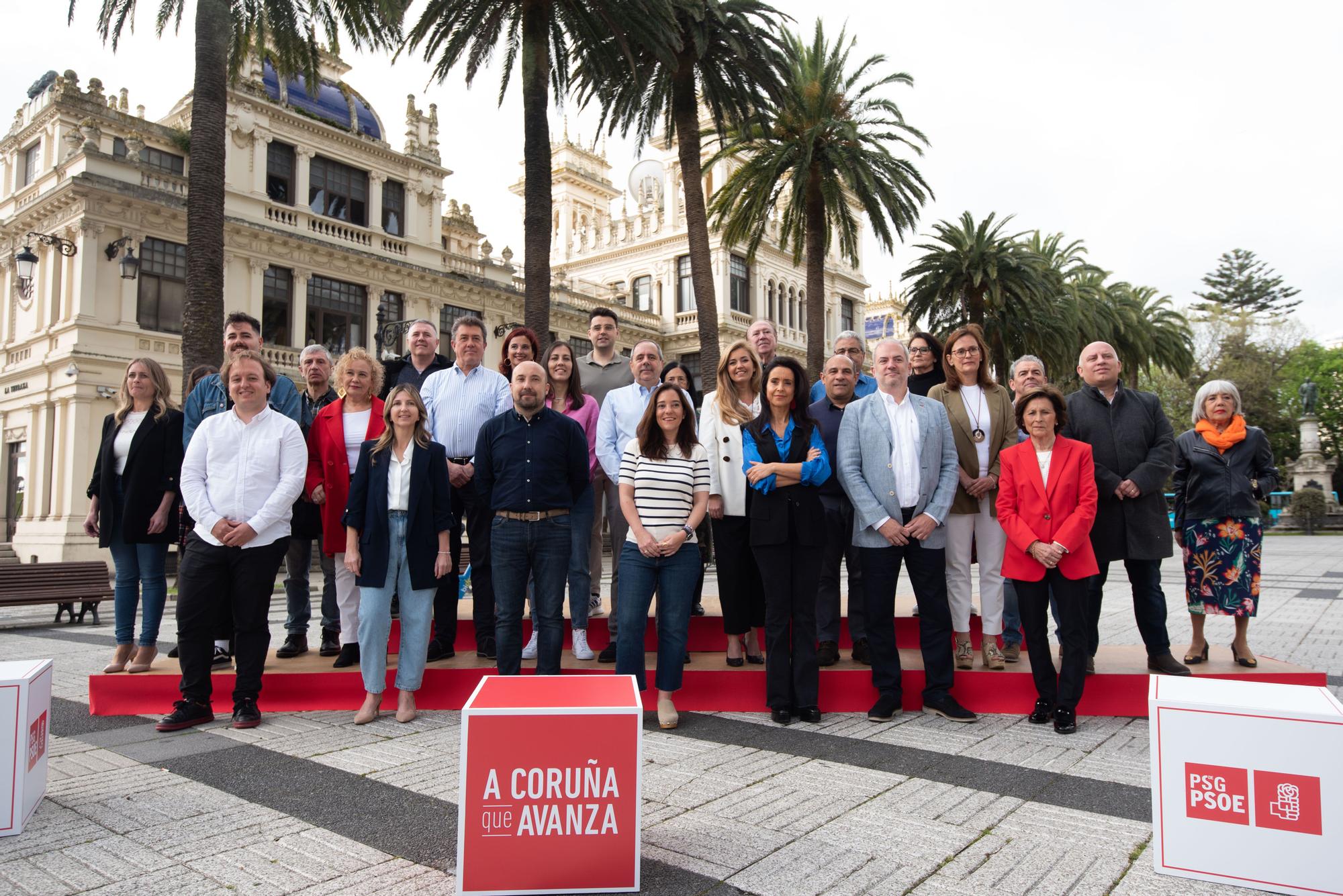 Elecciones municipales A Coruña | Presentación de la candidatura del PSOE