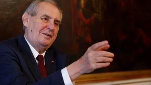 Milos Zeman, presidente de la República Checa.