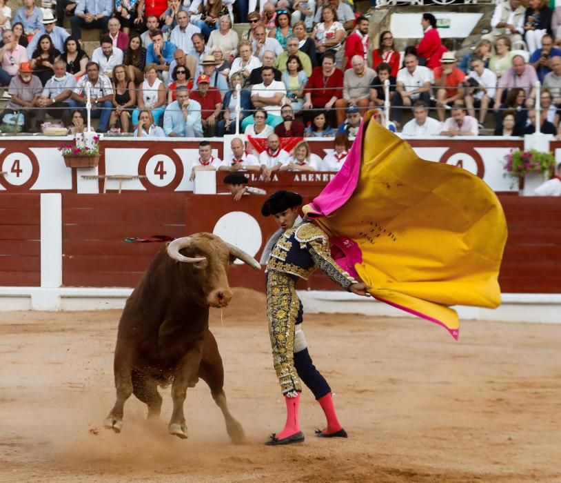 Novillada en El Bibio en la Feria de Begoña 2018.