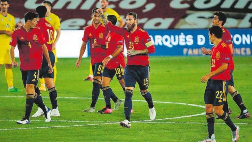 La selección española se da un festín goleador ante Ucrania