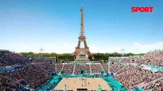 Los anillos olímpicos llegan a la torre Eiffel