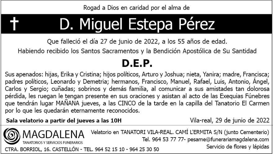 D. Miguel Estepa Pérez