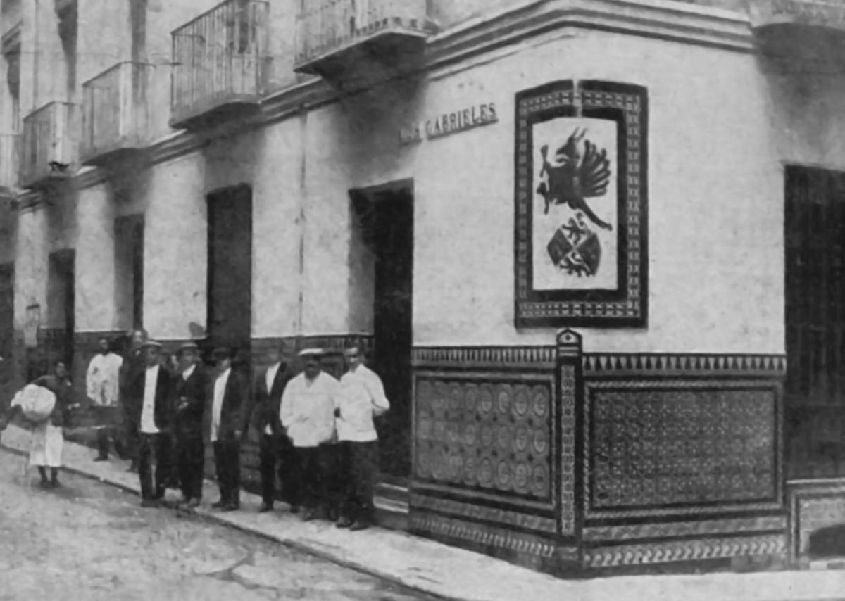Exterior de Los Gabrieles en 1915.