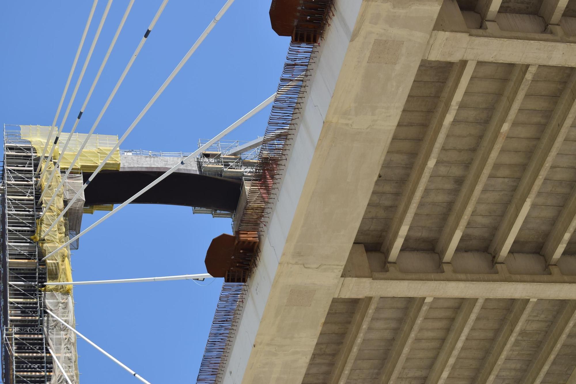 Puente del Centenario en obras