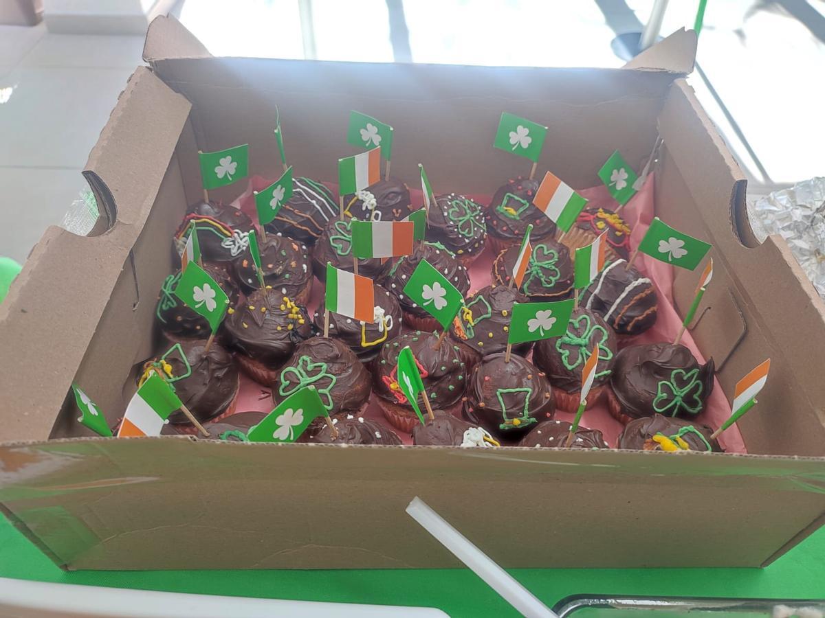 Detalle de uno de los dulces elaborados por profesores y alumnos.