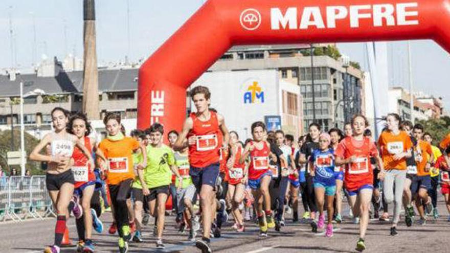 Imagen de archivo de la salida del Mini Maratón Valencia Mapfre