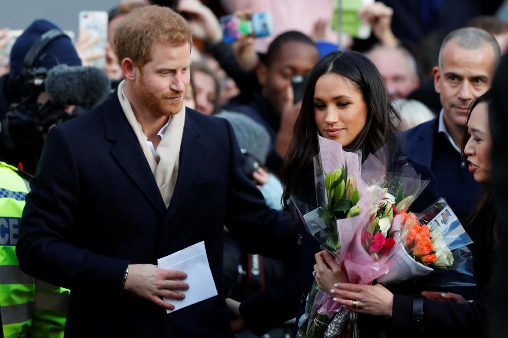 Primer acto oficial juntos del príncipe Enrique y Meghan Markle