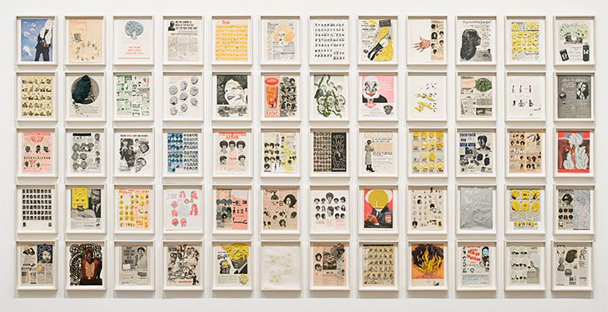 "DeLuxe", 2004-2005. 60 obras en papel, grabados, serigrafías, litografías con plastilina, terciopelo, globos oculares de juguete y aceite de coco..jpg