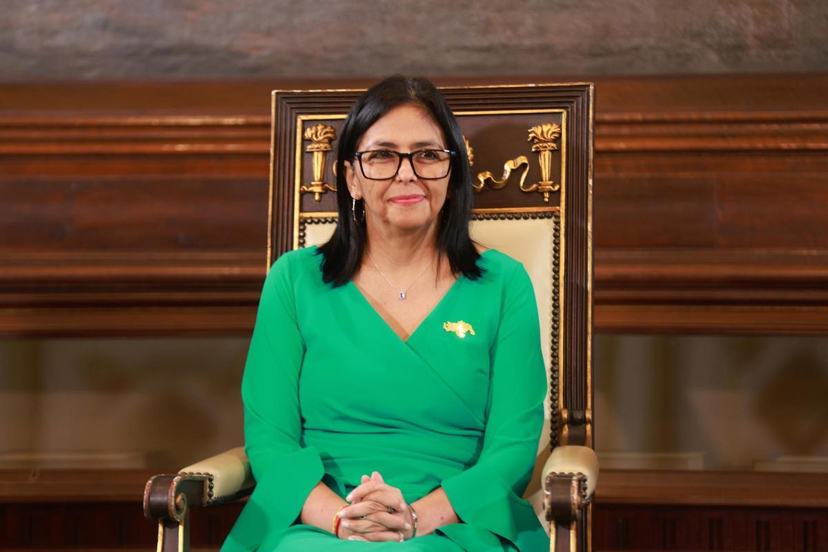Delcy Rodríguez, presidenta encargada de Venezuela