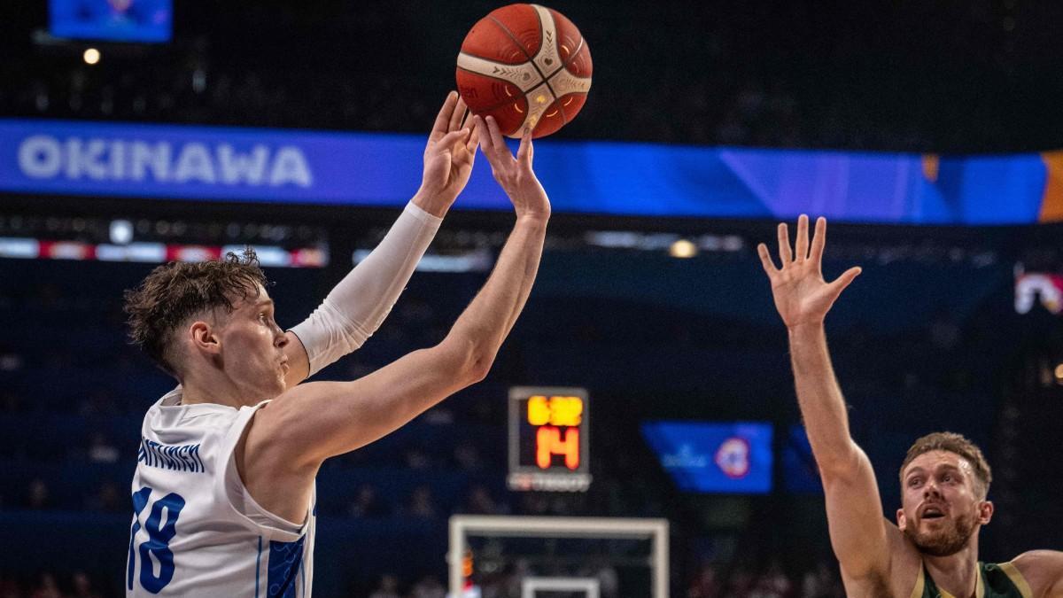 Mikael Jantunen, con Finlandia ante Australia