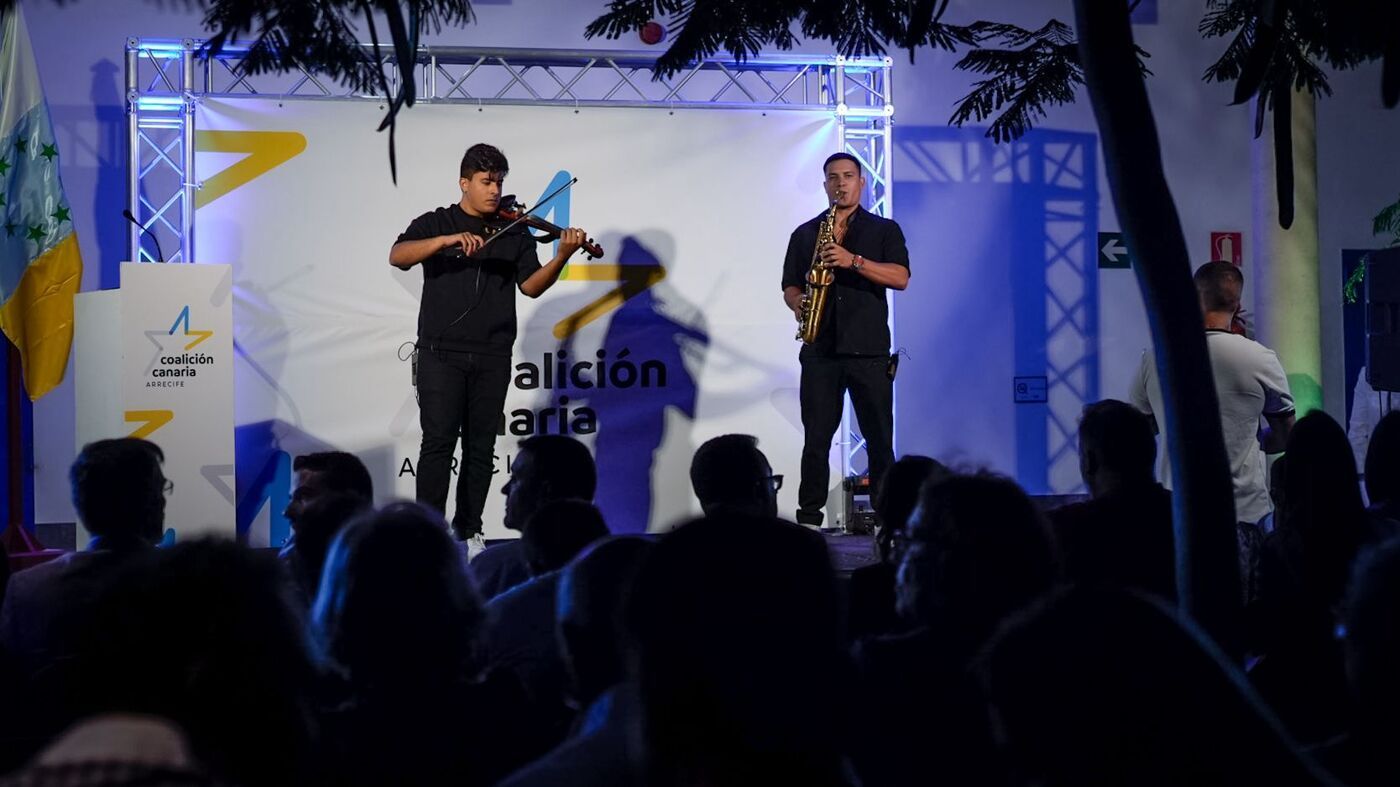 Acto de proclamación de Echedey Eugenio como secretario de CC en Arrecife