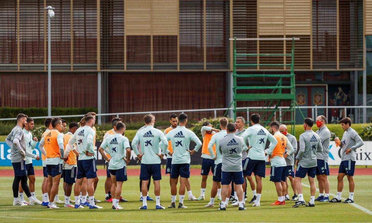 Entrenamiento de la selección española. Entrenamiento de la selección española.