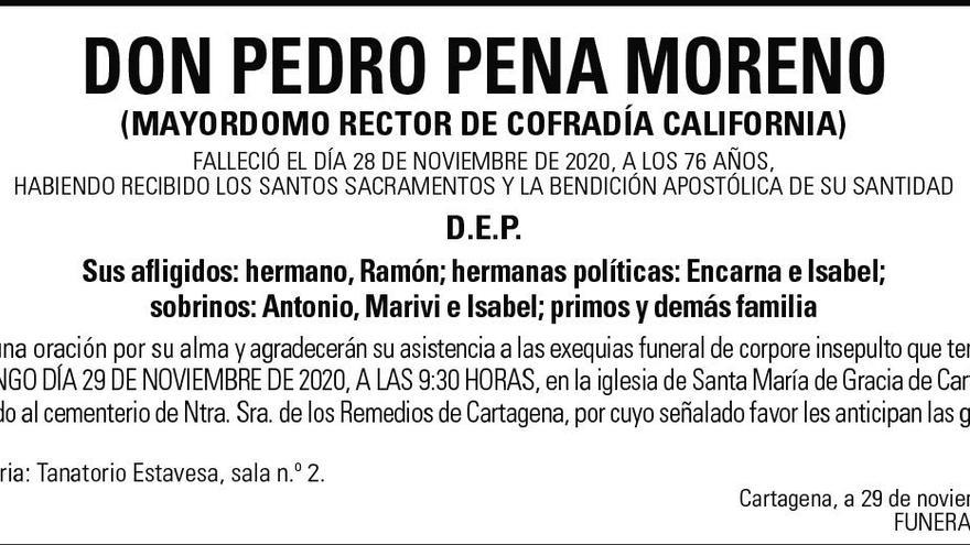 D. Pedro Pena Moreno