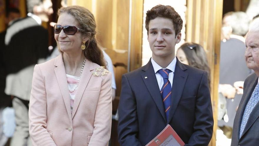 Froilán junto a su madre la Infanta Elena.