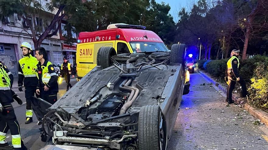 Un accidente en Tres Cruces deja un herido grave