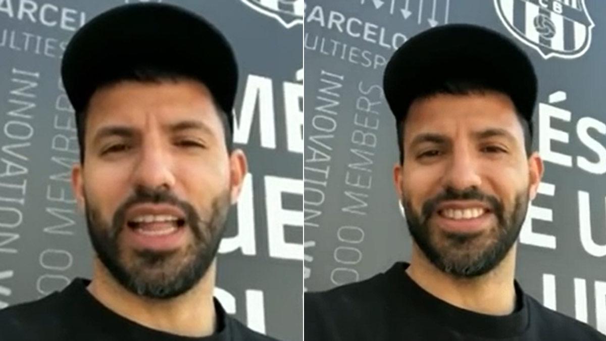 El mensaje del 'Kun' Agüero: "A esperar un tiempo..."