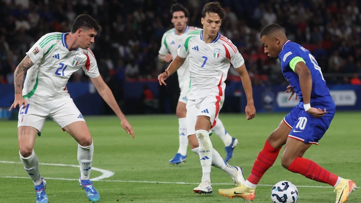 Kylian Mbappé, durante el Francia - Italia de la jornada 1 de la UEFA Nations League