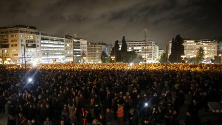 Marcha silenciosa en Atenas contra la austeridad