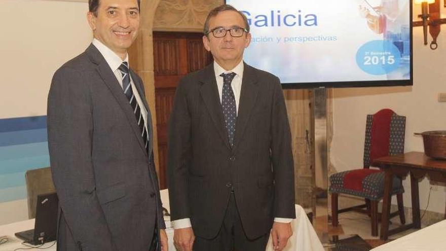 Rafael Doménech y Juan Carlos Hidalgo, en Santiago. // Xoán Álvarez