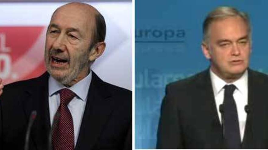 Rubalcaba reclama la dimisión de Rajoy y González Pons le responde que se equivoca