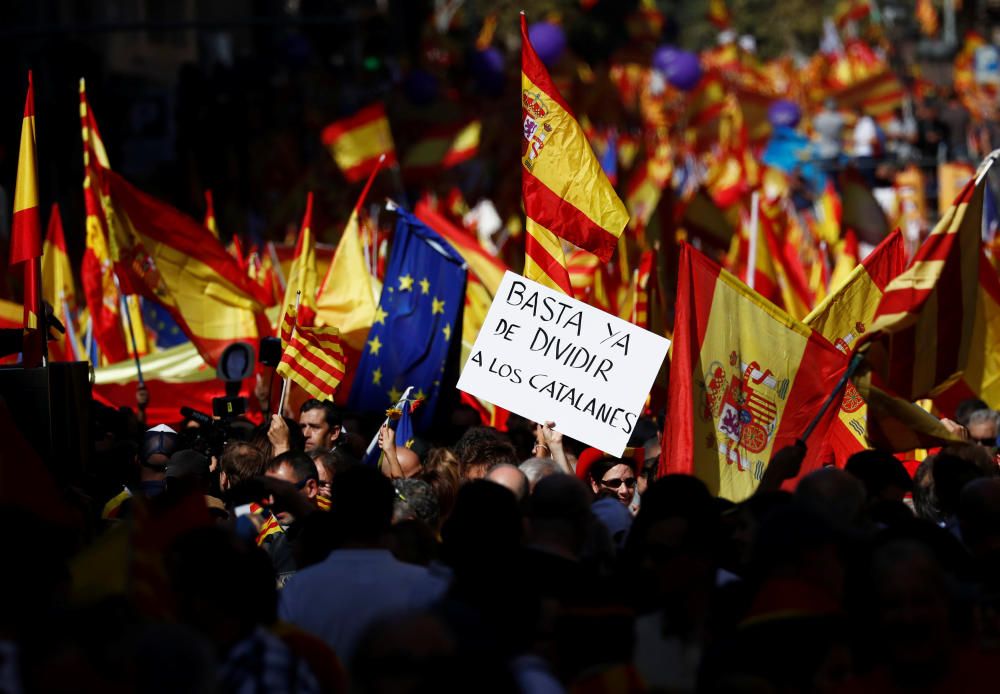 Manifestación en Barcelona por la unidad de España