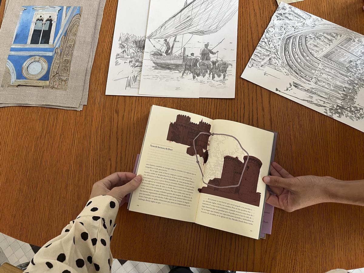 Ilustracions de Rosa Fuster per a "València, luz y cenizas".