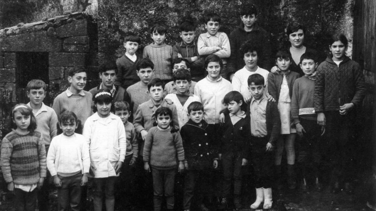 Vicente Lorenzo, na escola en 1958. |  Cesión de Vicente Lorenzo