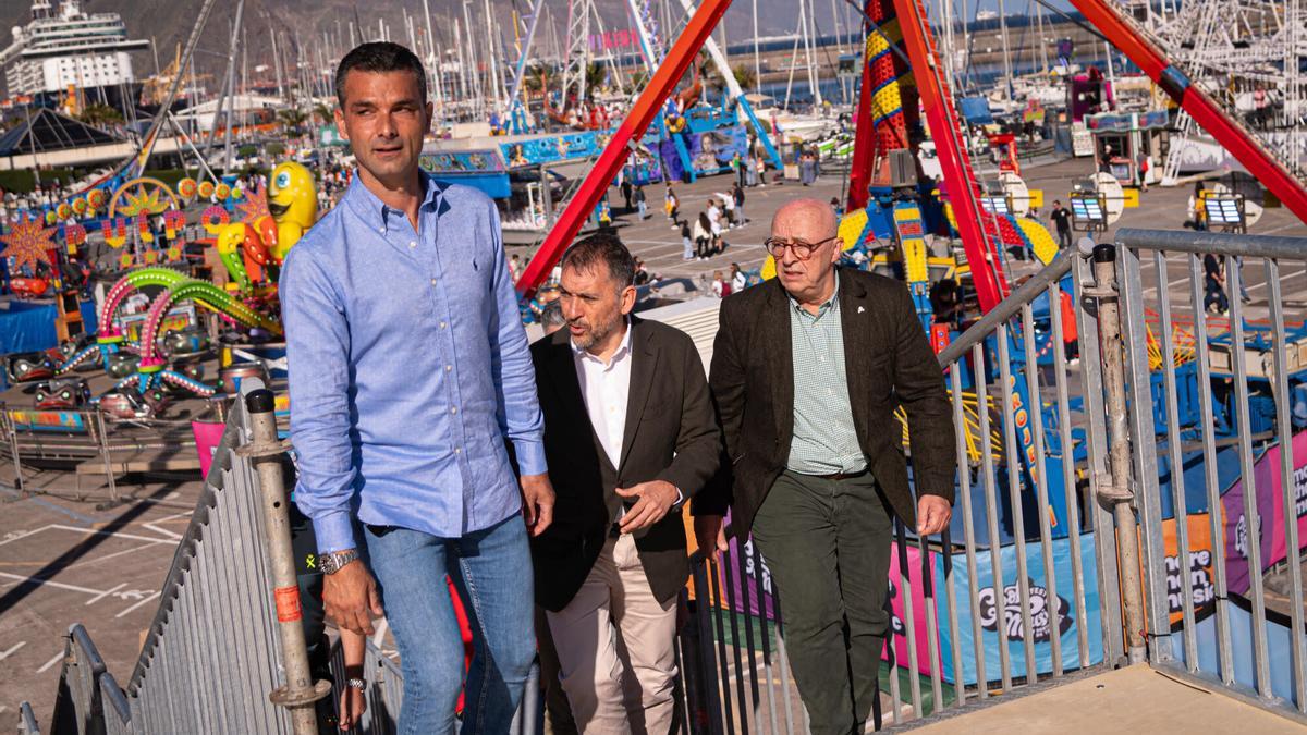 José Manuel Bermúdez visita la Feria de Atracciones por el Carnaval de Santa Cruz de Tenerife 2025