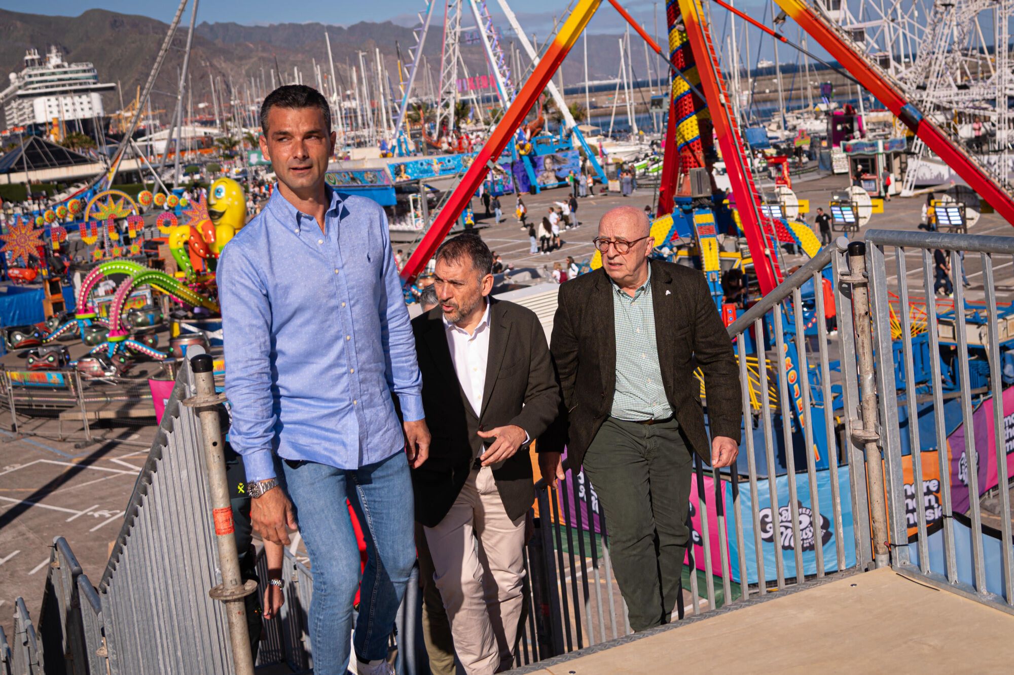 José Manuel Bermúdez visita la Feria de Atracciones por el Carnaval de Santa Cruz de Tenerife 2025