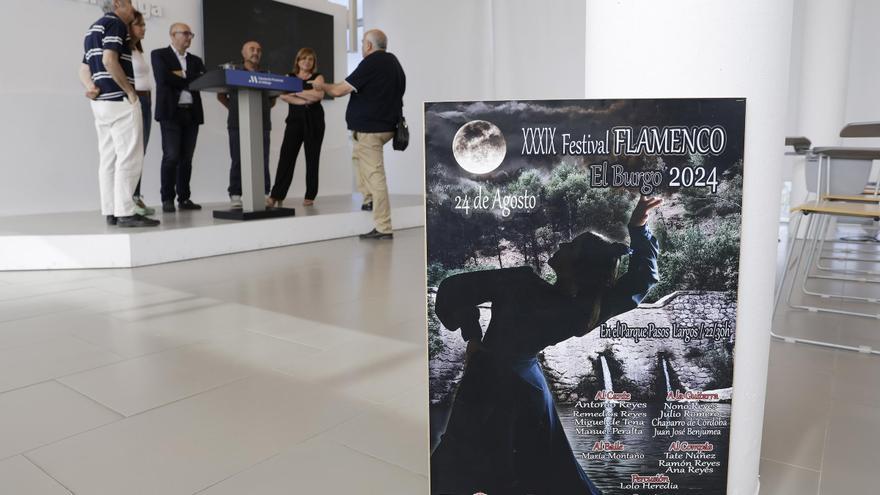 Miguel de Tena, María Montaño y hermanos Remedios y Antonio Reyes, atractivos de Festival Flamenco de El Burgo