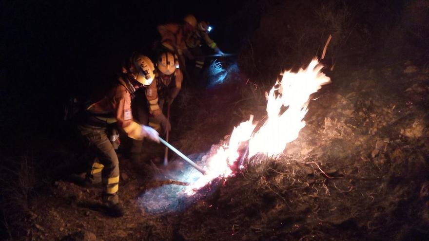 Identifican a tres sospechosos de pegar fuego al monte Miravete de Murcia